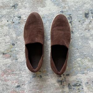 Vince women’s Brown Suede Slip-On Shoes
